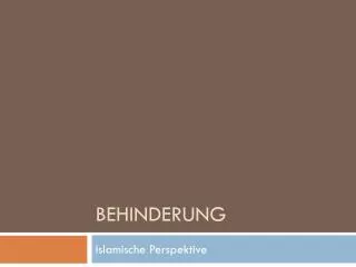 behinderung