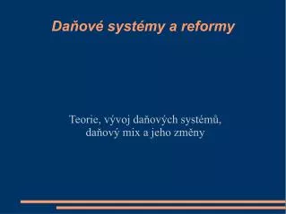teorie v voj da ov ch syst m da ov mix a jeho zm ny