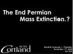 The End Permian - slide 1