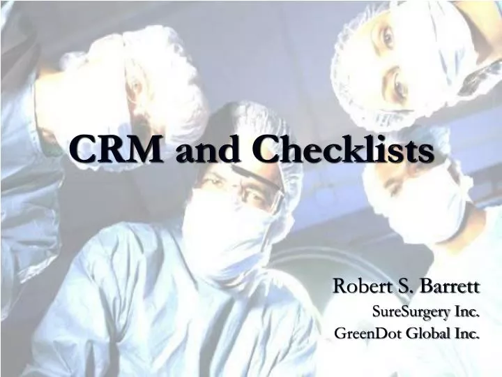 crm and checklists