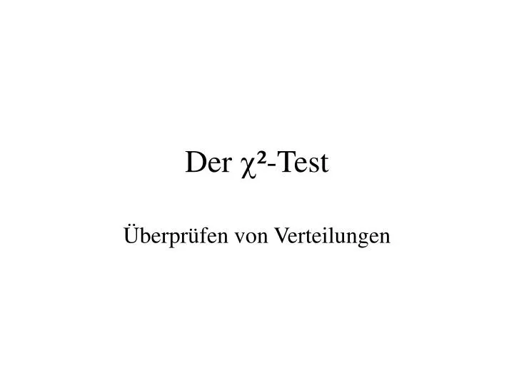 der test