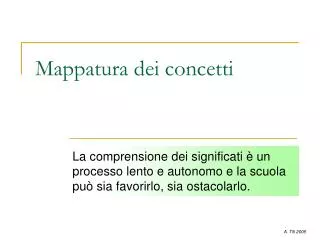 mappatura dei concetti