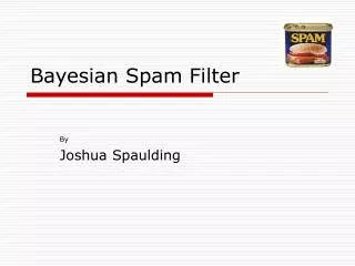 Bayesian Spam Filter