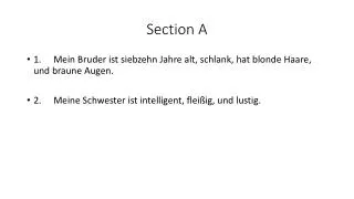section a