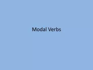 modal verbs