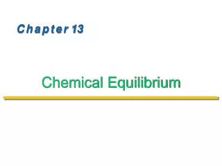 chemical equilibrium