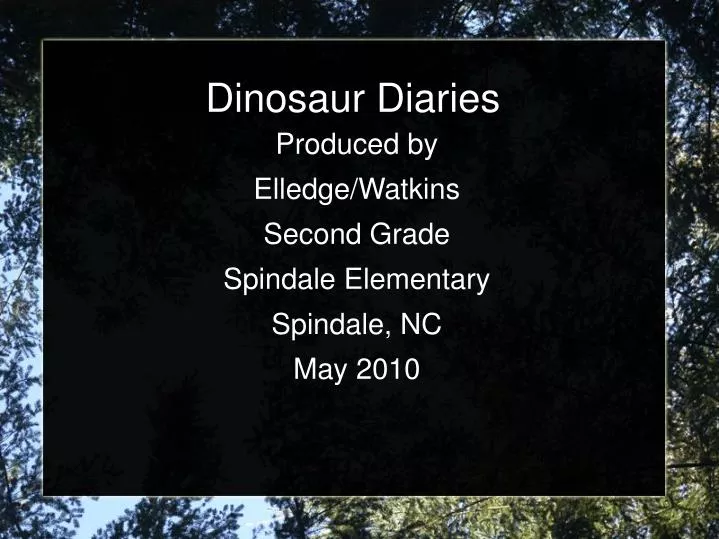 dinosaur diaries