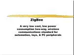 ZigBee - slide 1