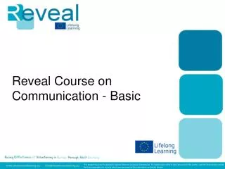 Reveal Course on Communication - Basic