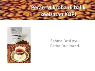 peran mikroba di balik keelzatan kopi