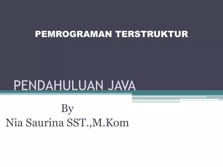 pendahuluan java