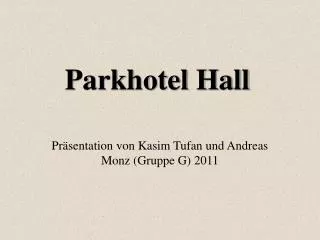 parkhotel hall