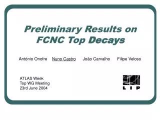 Preliminary Results on FCNC Top Decays