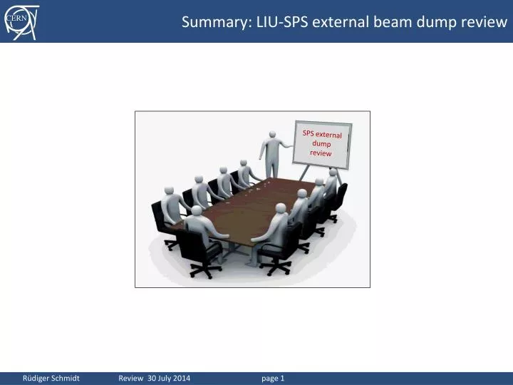 summary liu sps external beam dump review