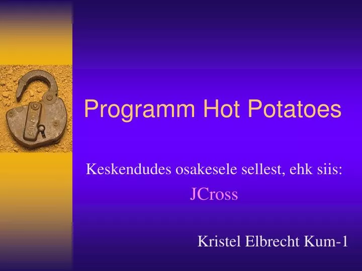 programm hot potatoes