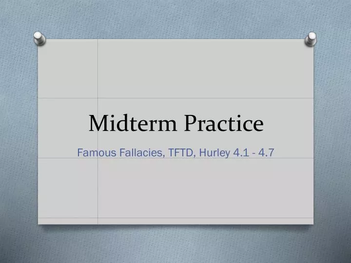 midterm practice