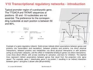 V10 Transcriptional regulatory networks - introduction