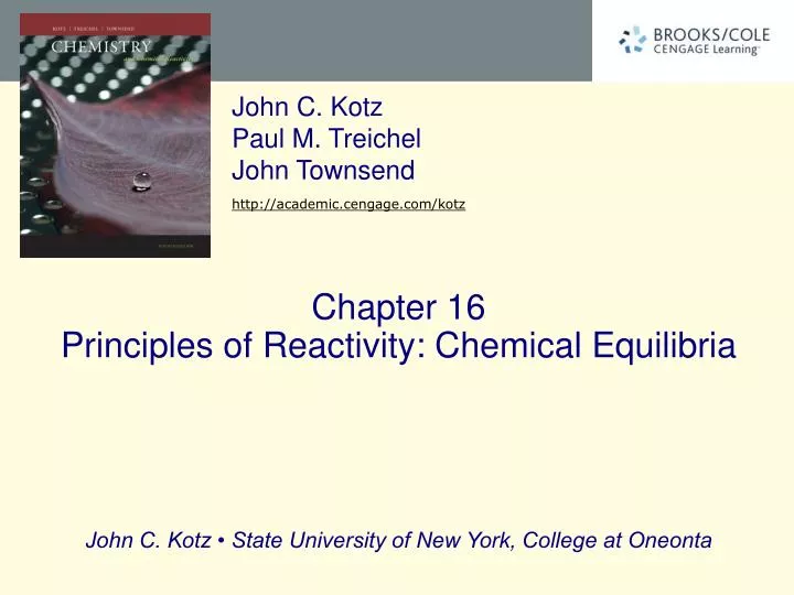 chapter 16 principles of reactivity chemical equilibria