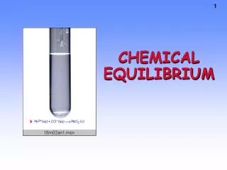 CHEMICAL EQUILIBRIUM