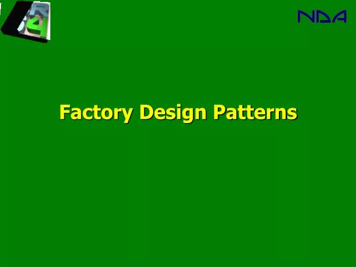 factory design patterns