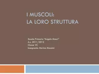 i muscoli la loro struttura