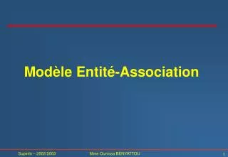 mod le entit association