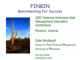 FINBIN Benchmarking For Success