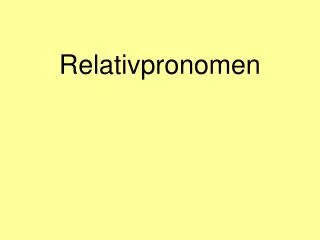 relativpronomen