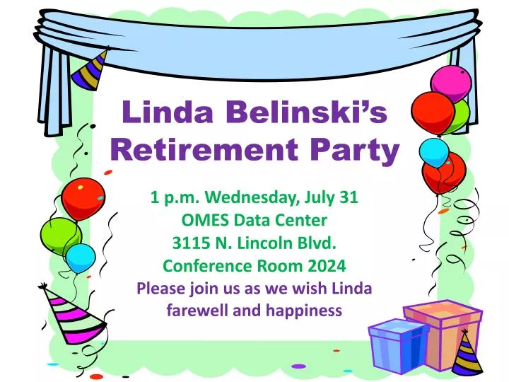 linda belinski s retirement party