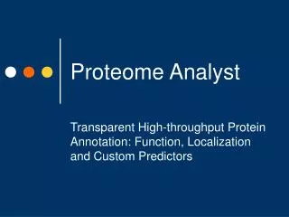 Proteome Analyst