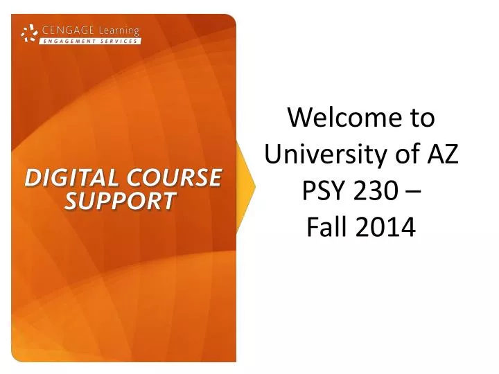 welcome to university of az psy 230 fall 2014
