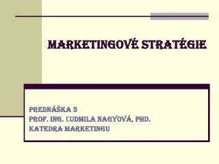 marketingov strat gie
