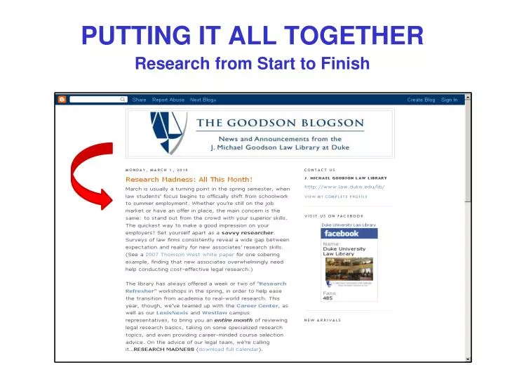 putting it all together research from start to finish