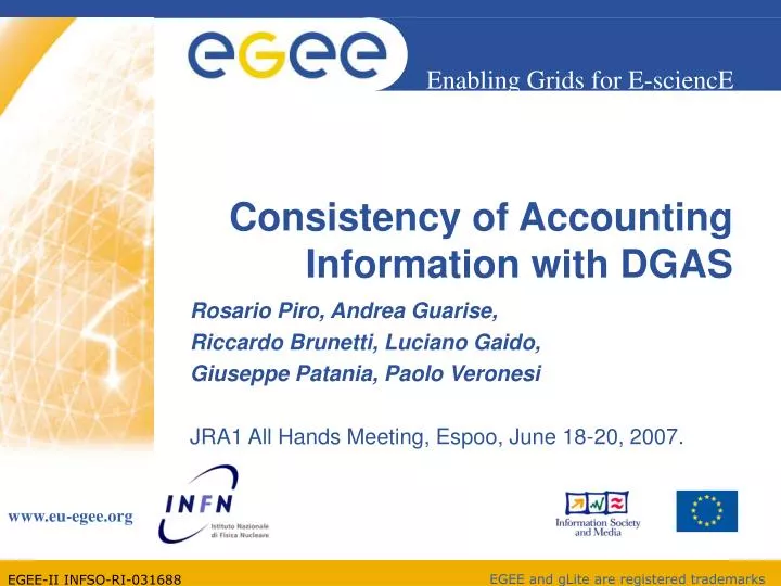 consistency of accounting information with dgas