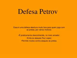 defesa petrov