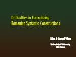 Difficulties in Formalizing - slide 1