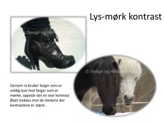 lys m rk kontrast