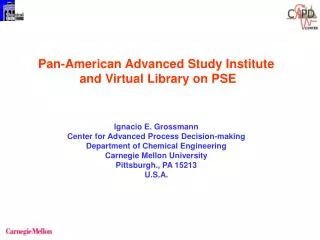 Pan-American Advanced Study Institute and Virtual Library on PSE
