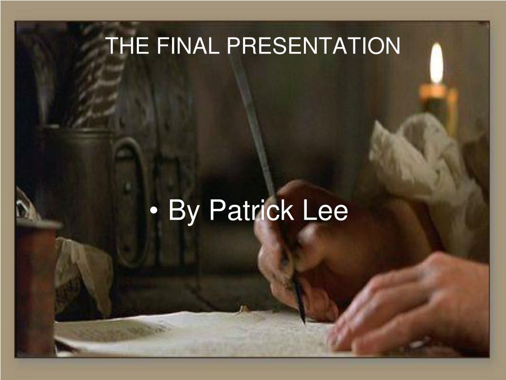 PPT - THE FINAL PRESENTATION PowerPoint Presentation, free download ...