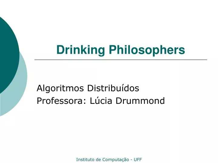 drinking philosophers
