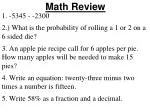 Fun Math Review Activities - slide 1