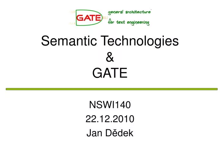 semantic technologies gate