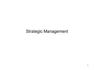 Strategic Management