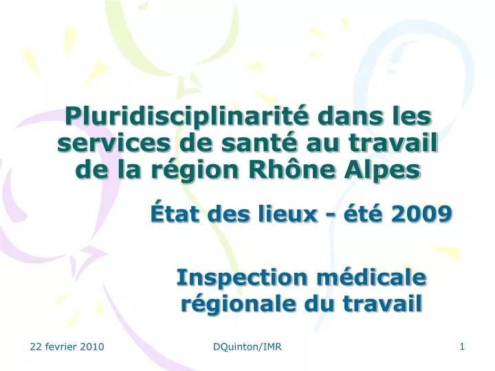 pluridisciplinarit dans les services de sant au travail de la r gion rh ne alpes