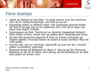 flere lesetips