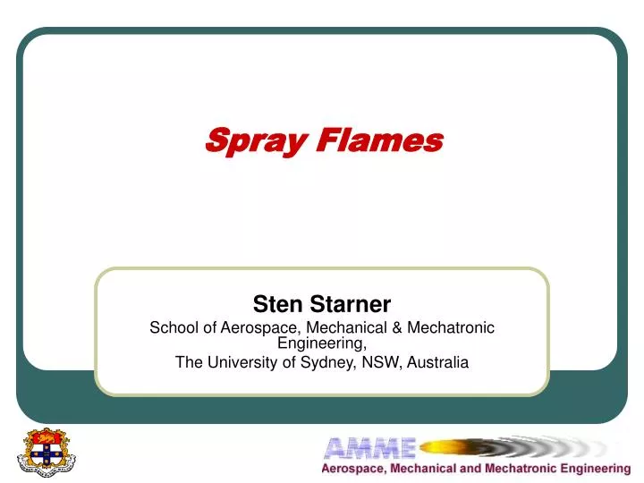 spray flames