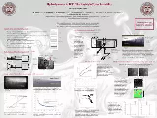 Hydrodynamics in ICF: The Rayleigh-Taylor Instability