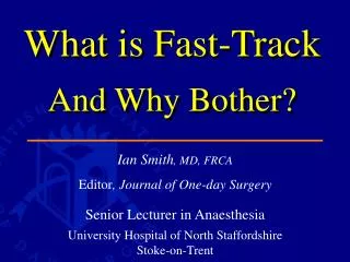 What is Fast-Track And Why Bother?