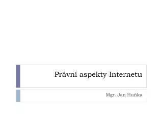 pr vn aspekty internetu