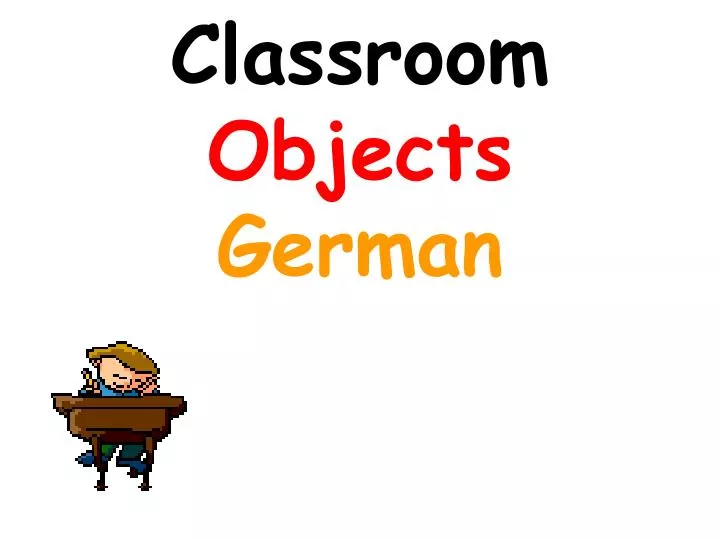classroom objects german